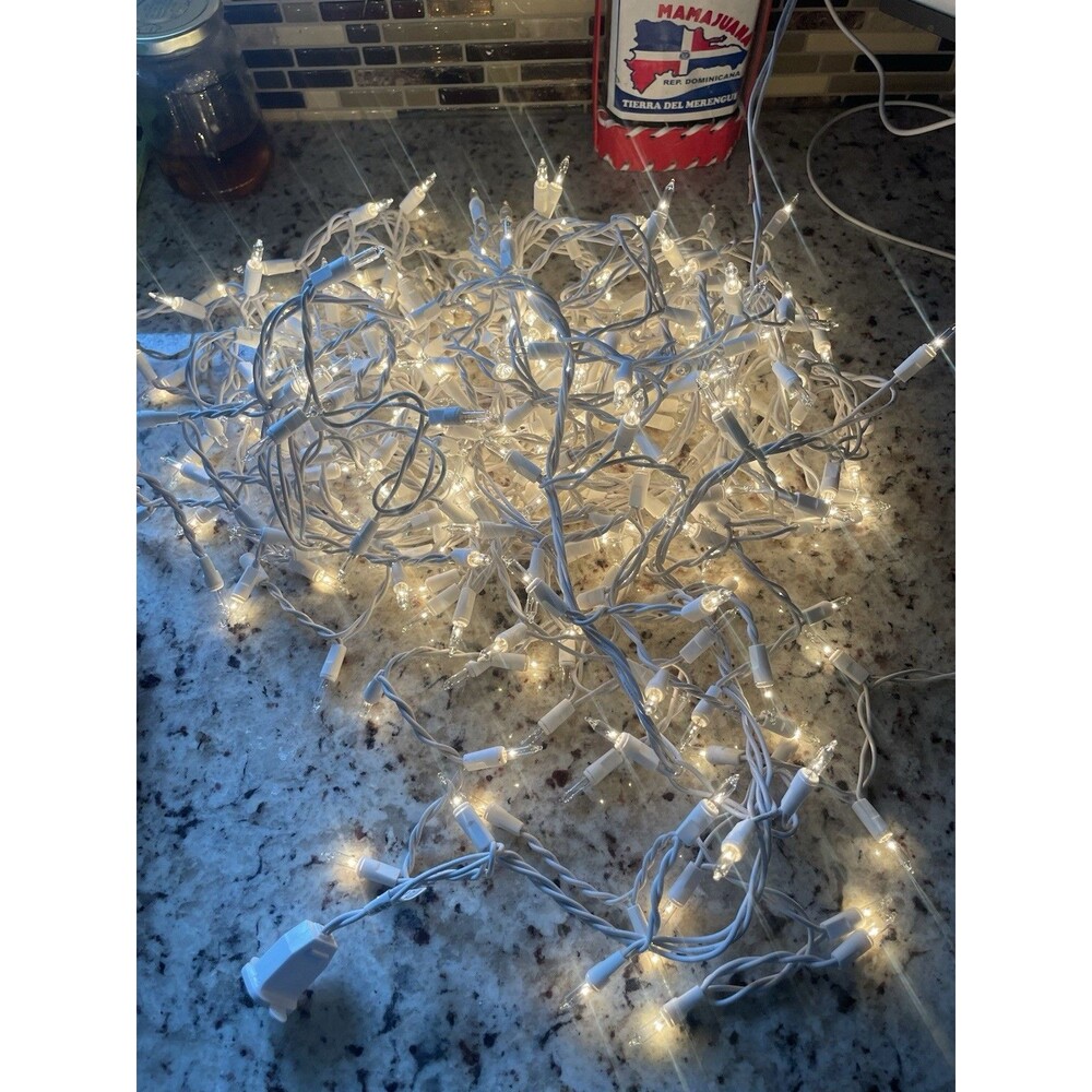 Holiday Time Twin-Cicle Curtain Light I don't know the exact measurements.